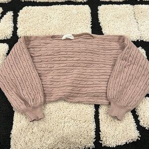 American Threads cropped sweater